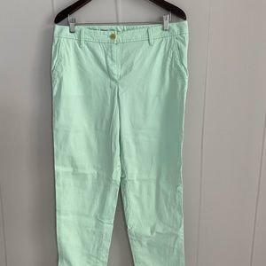 Talbots mint green relaxed chinos